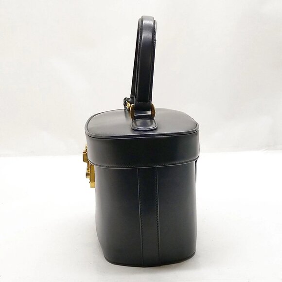 Gucci Vintage Vanity Bag Black Leather mon870-100625 - Picture 3 of 16